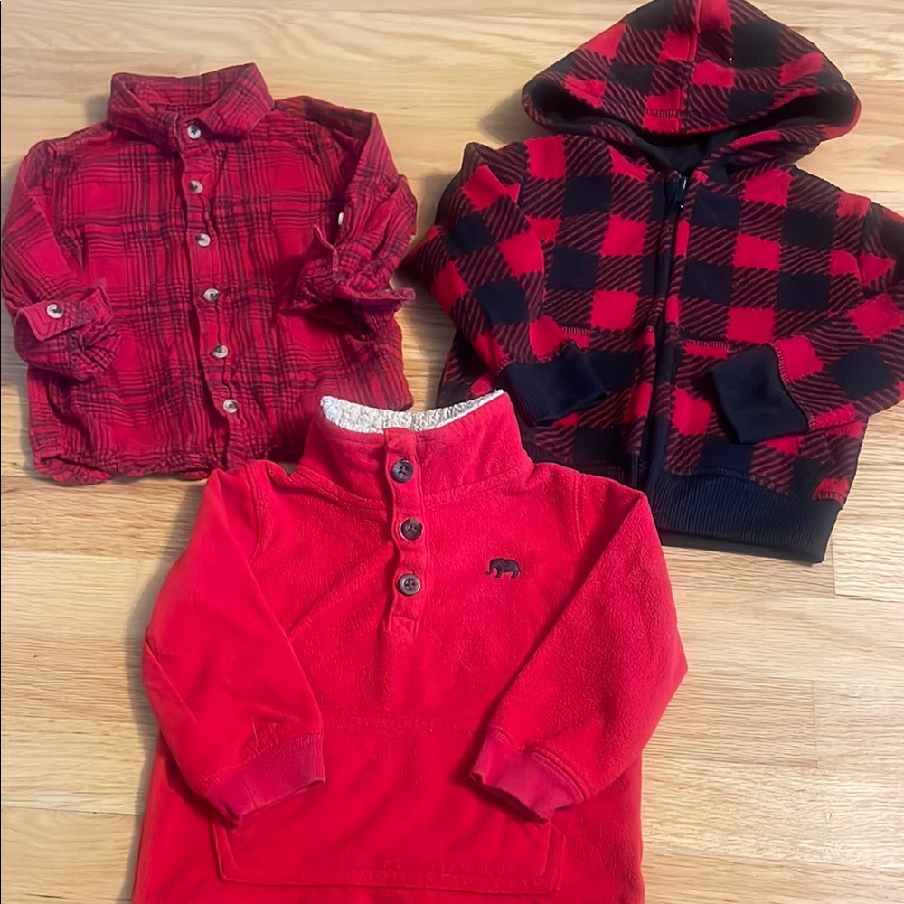 Apres Ski Fleece and Flannel Bundle, Kids, 3 pcs, size: 18 mo